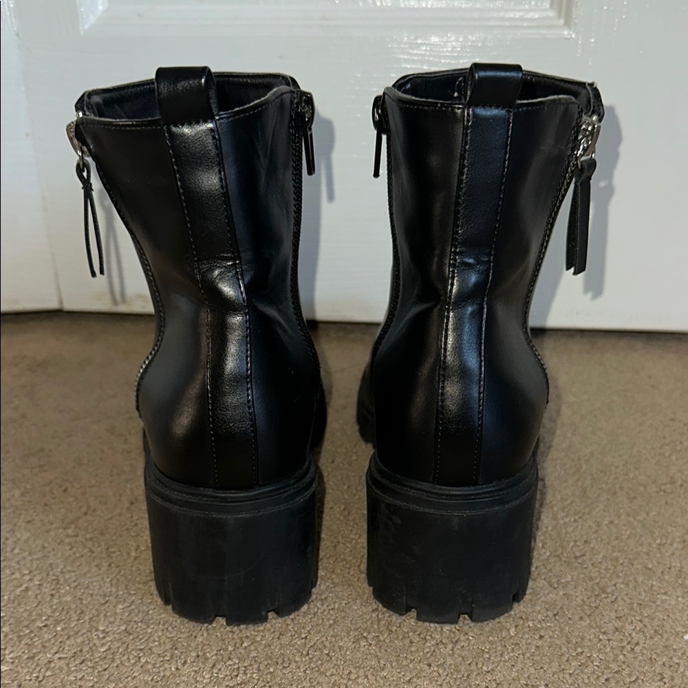 Madden Girl Black Ankle Boots - Picture 3 of 5